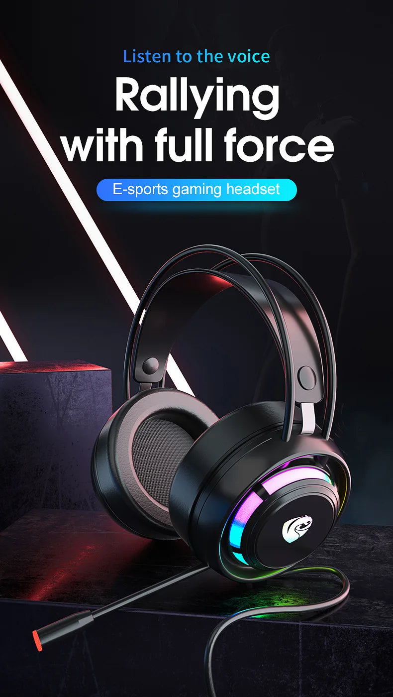 Gaming Headset with 7.1 Surround Sound and Noise Cancelling Microphone Tidesmit