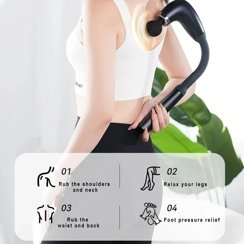 Deep Tissue Massage Gun – Portable Electric Muscle Relief Tool Body Shaping Massage Equipment Tidesmit