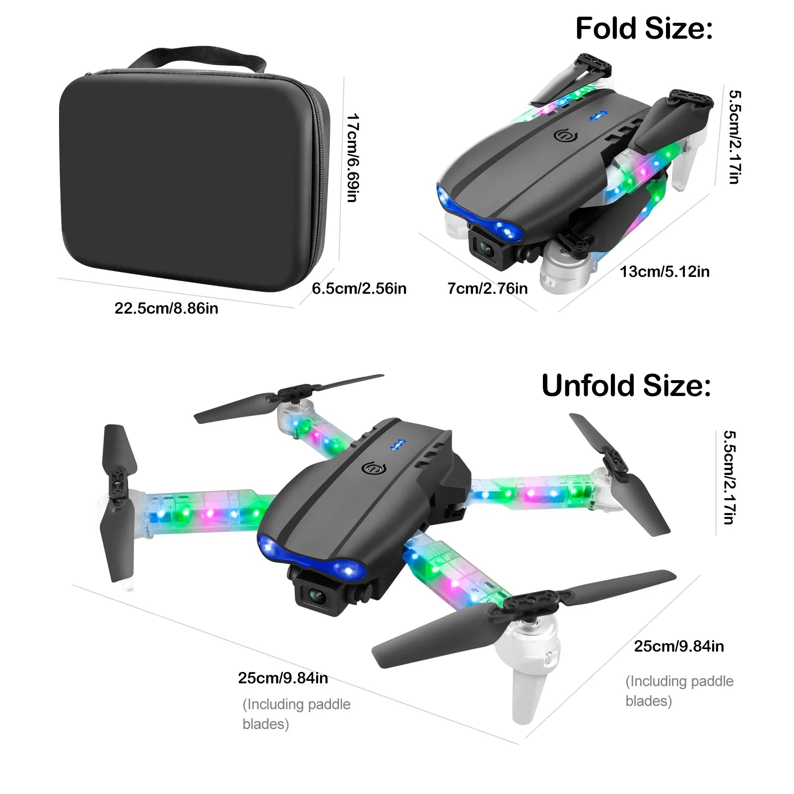 4K Camera Drone - Foldable RC Quadcopter with Obstacle Avoidance Tidesmit