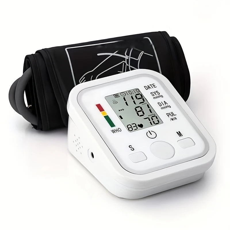 Arm Automatic Blood Pressure Monitor 32 Cuff Medical BP Sphygmomanometer Baumanometer Meter Tonometer Heart Rate Pulse