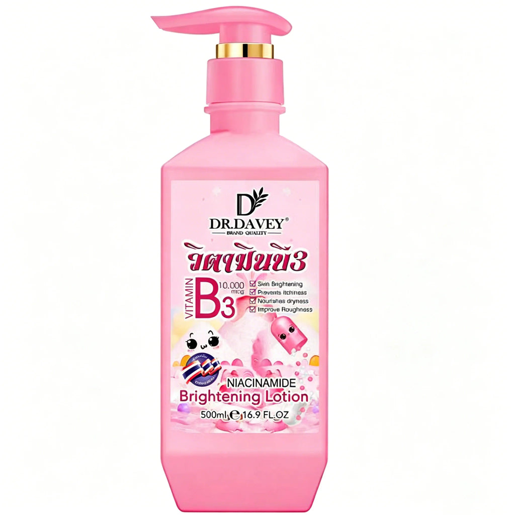 Vitamin B3 Niacinamide Brightening Body Lotion Moisturizes and Nourishes the Skin Leaving a Refreshing and Non Greasy Fragrance