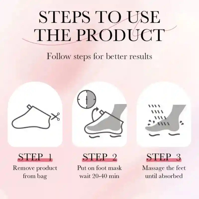 Fruit Foot Peel Mask - 6 Pairs Exfoliating & Moisturizing Treatment Scrubs Treatments Tidesmit