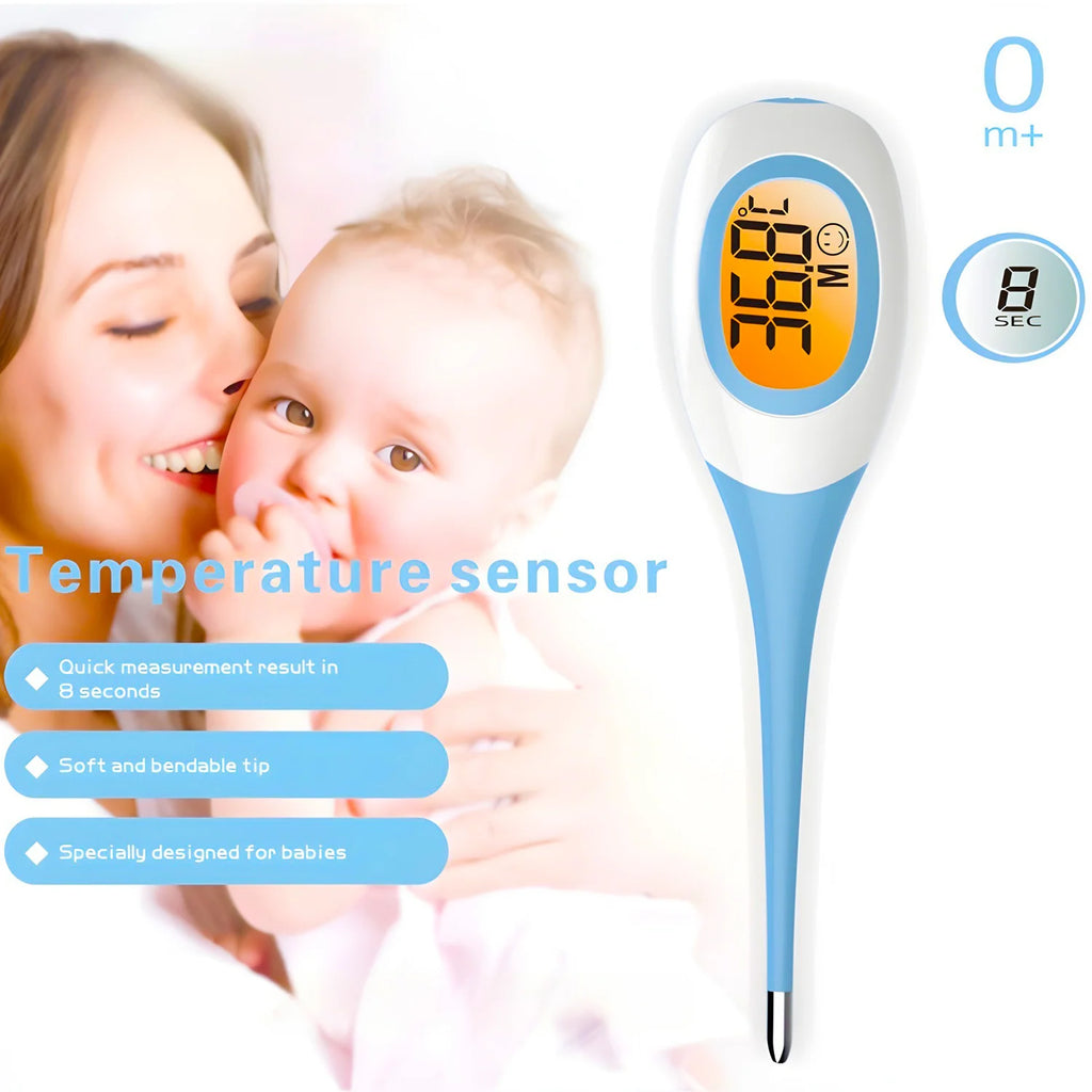 Backlit Medical Temperature Infrared Non-contact Thermometer Forehead Thermomete LCD Display Fever Measure For Baby Adult