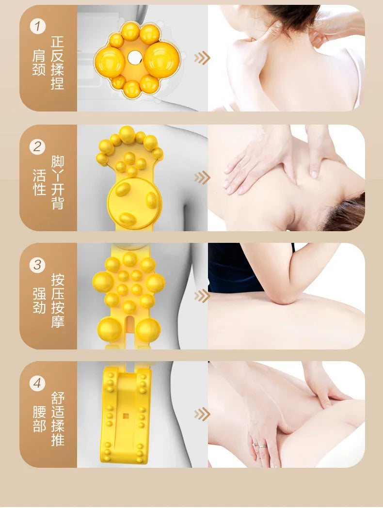 Electric Massager Full Body Cushion with Heat Therapy - Tidesmit Back Massage Instrument Tidesmit