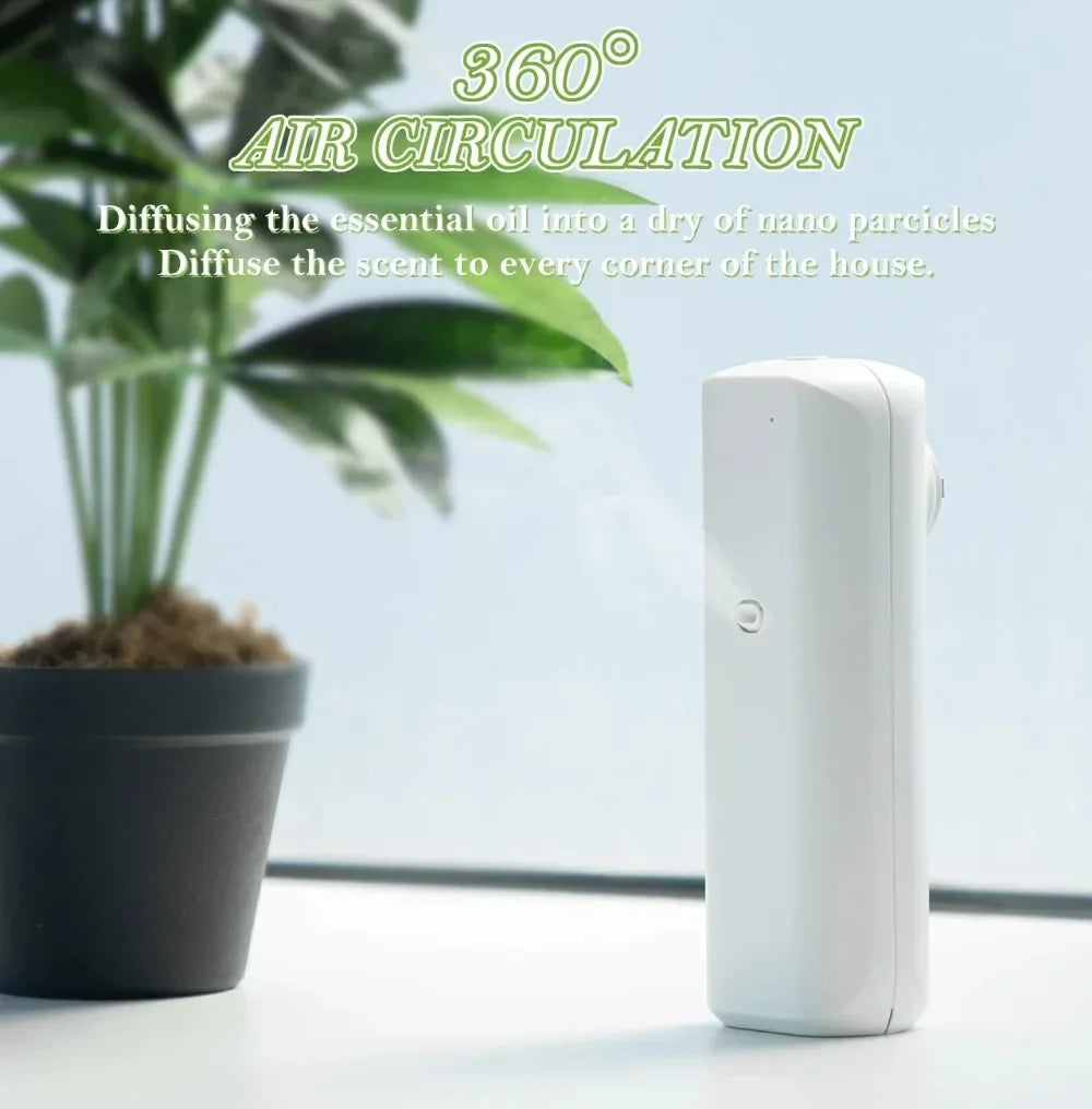 Smart Waterless Essential Oil Diffuser 300m³ Scent Air Machine Portable Scent Diffuser Plug-in Wall for Large Room Home Office