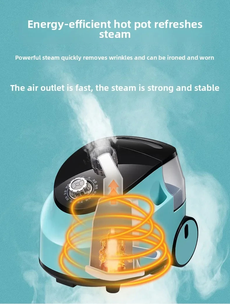 Tidesmit vertical flat hanging electric steam iron for efficient household garment care and handheld clothes ironing