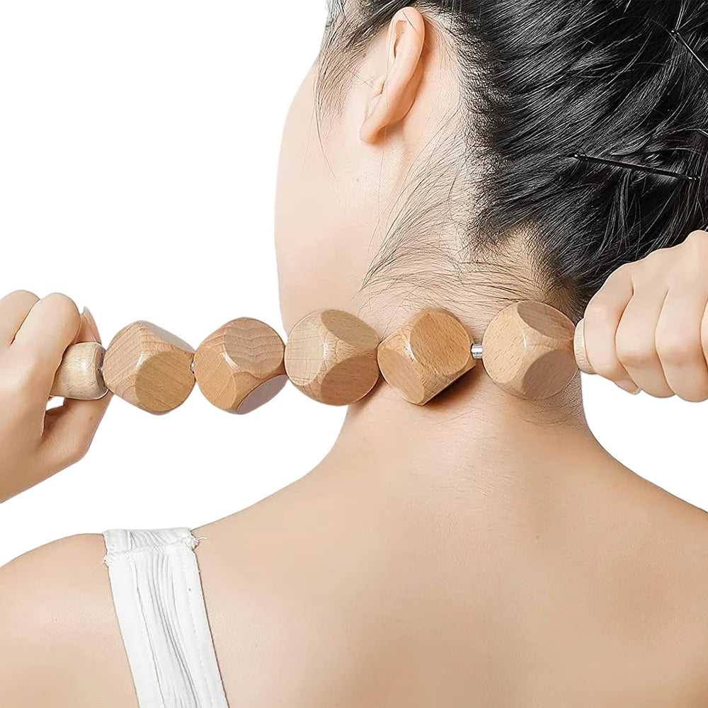 Wood Therapy Massage Tool - 6-Piece Lymphatic Drainage Recovery Set Fascia Gun Tidesmit