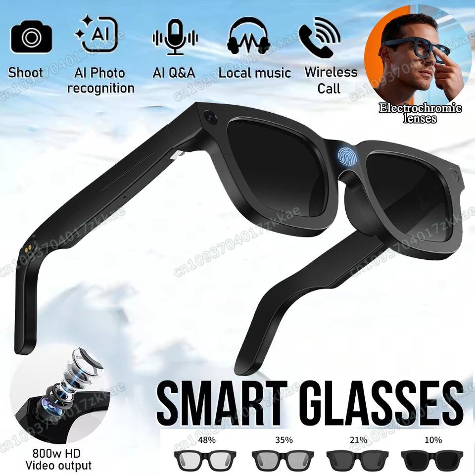 AI Smart Glasses with Video Camera & Bluetooth Calls | Tidesmit Tidesmit
