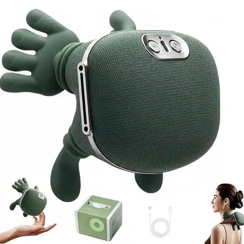 Electric Neck and Shoulder Massager with 4D Kneading and Heat Therapy Massage Roller With Box Tidesmit
