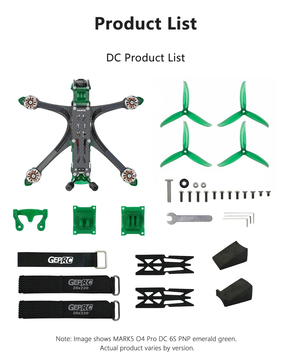 GEPRC MARK5 O4 Pro 5-Inch 6S FPV Freestyle Drone - High Precision Flight Tidesmit
