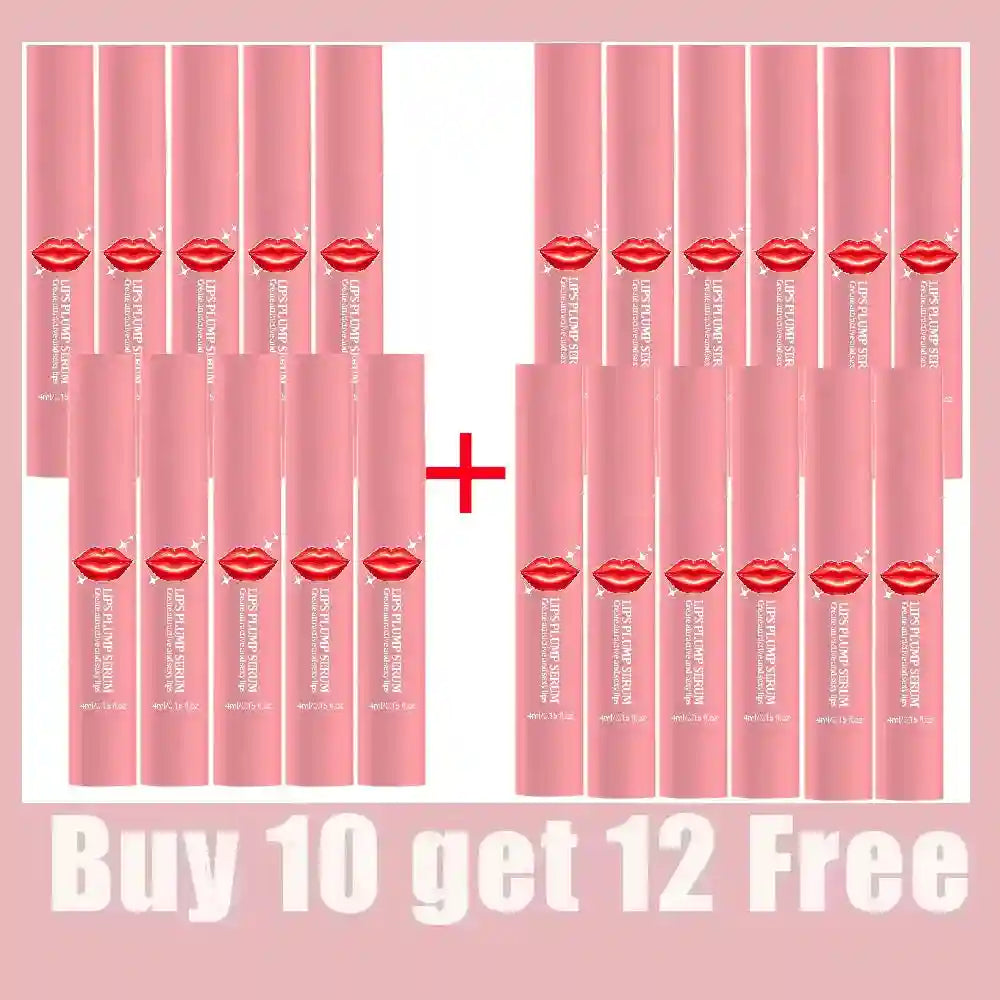 Lip Plumper Serum - Natural Volume Boost & Hydrating Lip Treatment Lip Care Buy 10 Get 12 Free Tidesmit