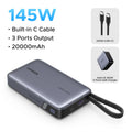 145W 20000mAh Laptop Power Bank with PD Fast Charging - Tidesmit Add 100W US Charger China Mainland Tidesmit