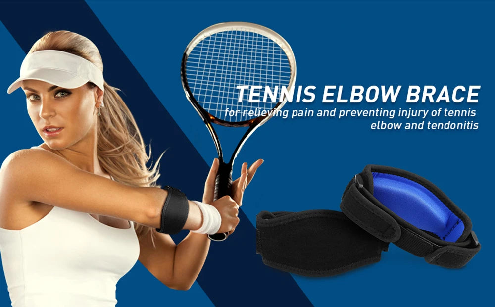 1 PCS Tennis Elbow Brace for Tendonitis, Forearm Brace Support Band with Compression Pad and Elbow Strap Wrap for Golfers Unisex