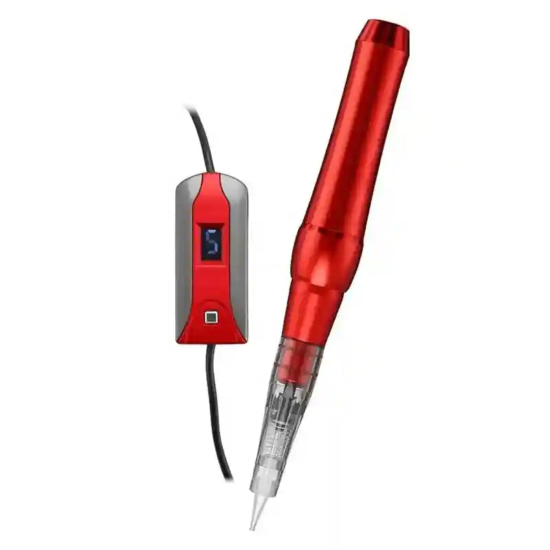 Permanent Makeup Machine: Precision Electric Microblading Pen - Black/Red Permanent Makeup Machines Red Tidesmit
