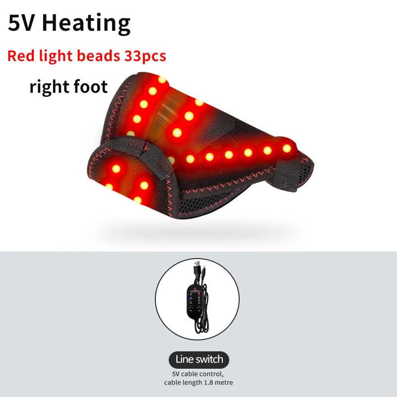 Electric Ankle Massager with Heat and Vibration for Targeted Recovery Relaxation Treatment Heat-Right Tidesmit