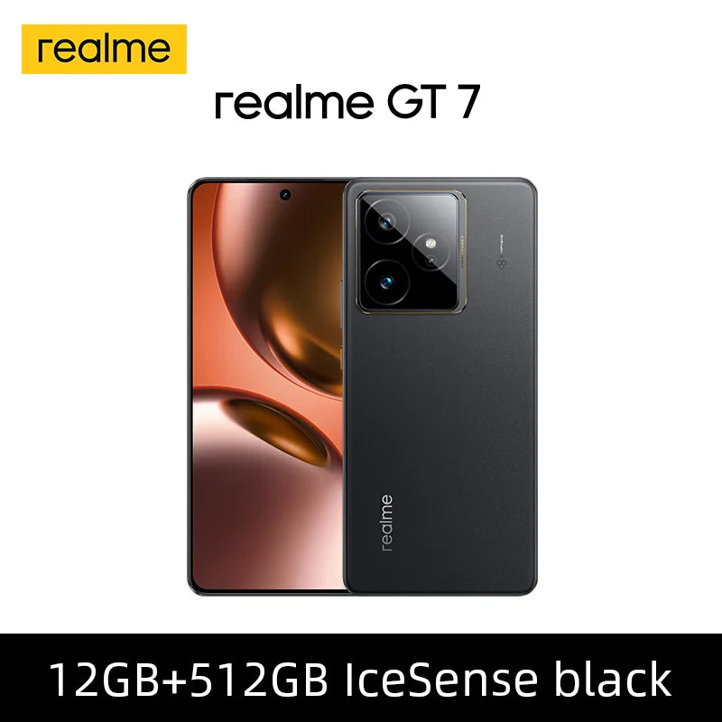 EU Version realme GT 7 5G Smartphone Mediatek Dimensity 9400e Chipset 6.78inches AMOLED 7000mAh 120W Fast Charging