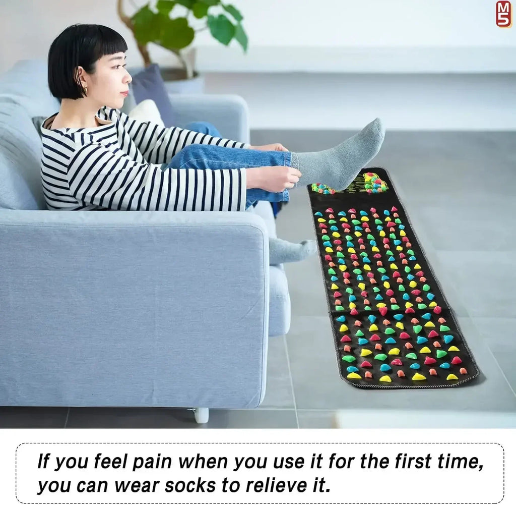 Acupressure Foot Reflexology Mat for Deep Tissue Muscle Relief Body Shaping Massage Equipment Tidesmit