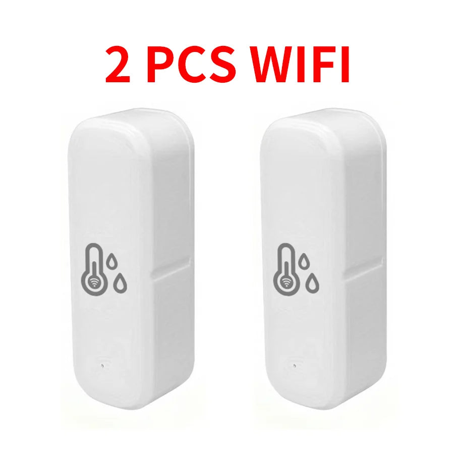 WiFi Temperature Humidity Sensor: Smart Home Remote Monitor 2 pcs WiFi Tidesmit