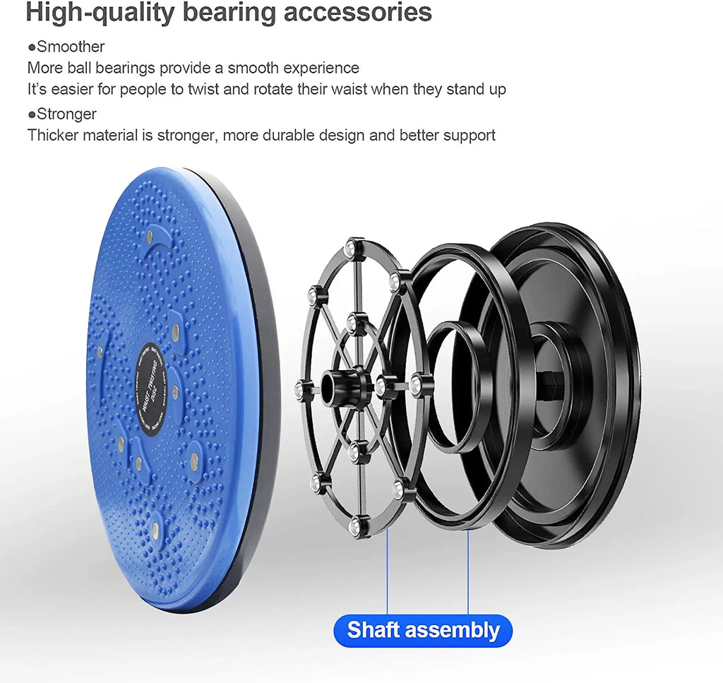 Waist Twisting Disc for Core Fitness - Non-Slip Massage Design Body Shaping Massage Equipment Tidesmit