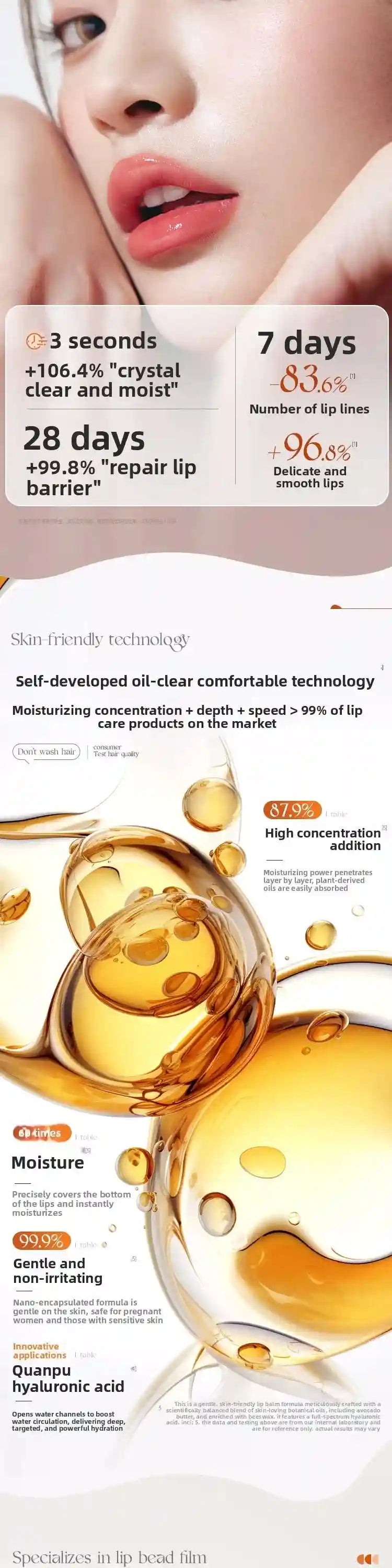 Lip Care Moisturizing Balm - Advanced Anti-Line Treatment by Tidesmit Lip Care Tidesmit