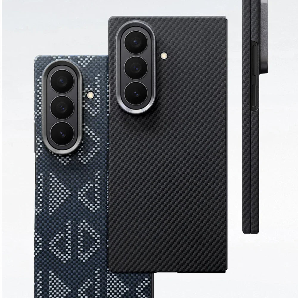 Samsung Galaxy Z Fold 7 Aramid Carbon Fiber Magnetic Case Tidesmit