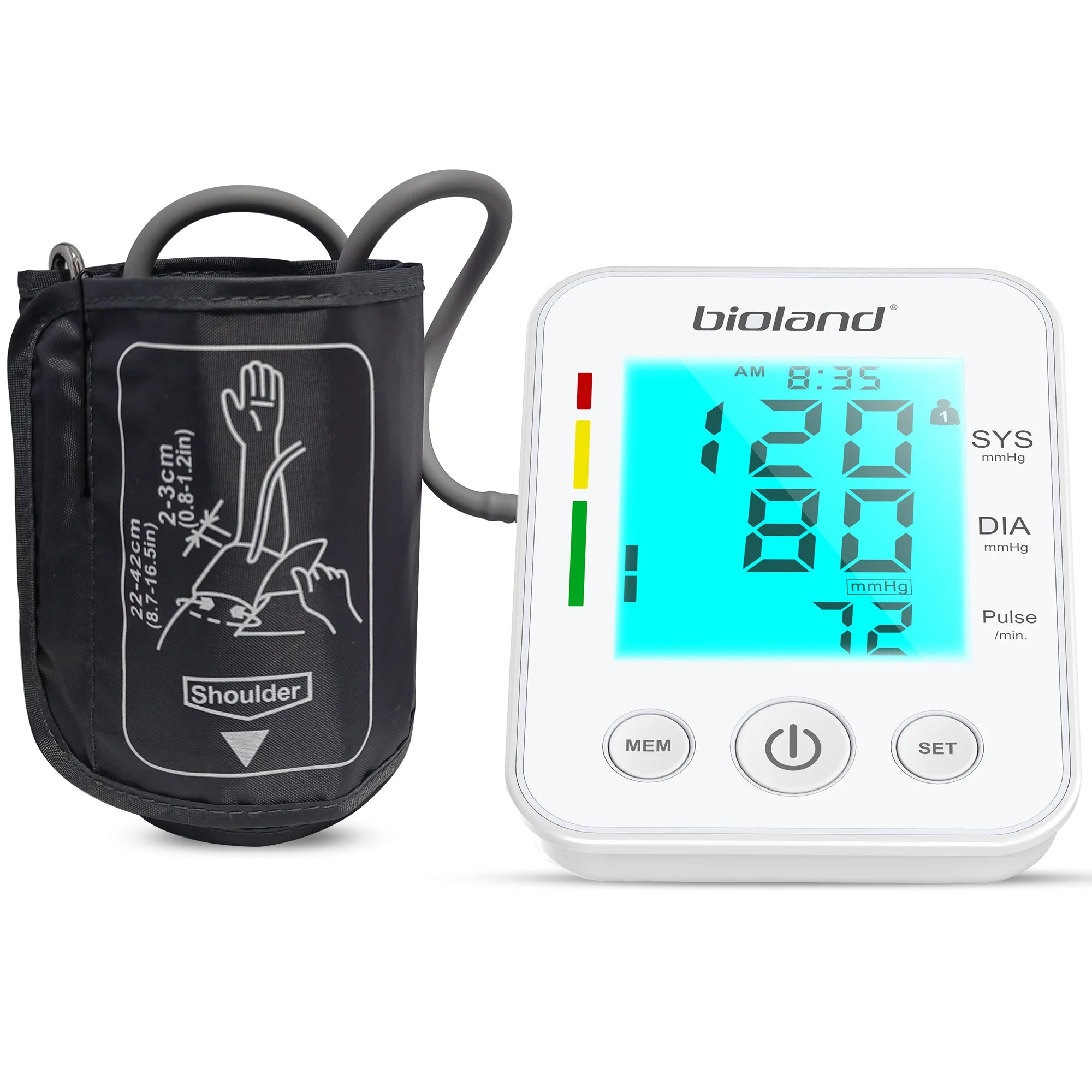 LinkSun 2005-1 Blood Pressure Monitor Tensiometer 22-42cm Upper Arm Blood Pressure Checker Digital BP Machine Heart Rate Monitor