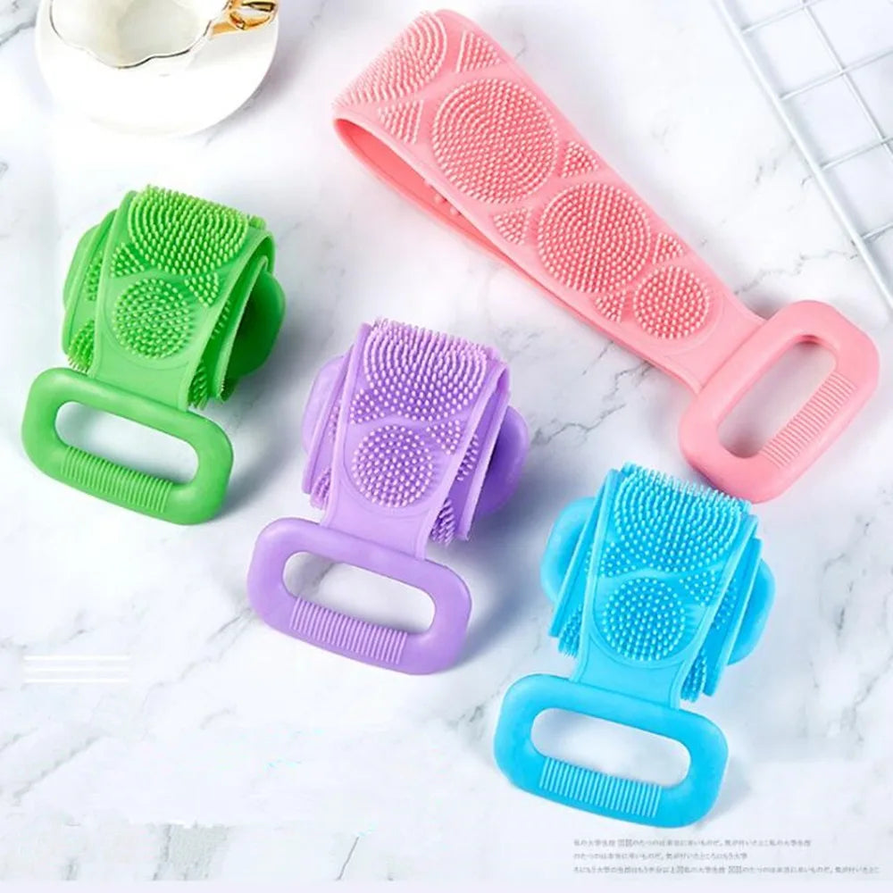 Silicone Body Scrubber - Hygienic Exfoliating Shower Bath Brush Scrubs Treatments Tidesmit