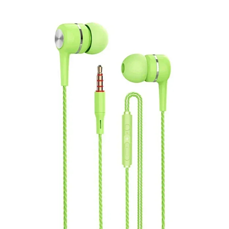 Wired HiFi Bass Earbuds with Microphone - Tidesmit 4-Color Series Green Tidesmit