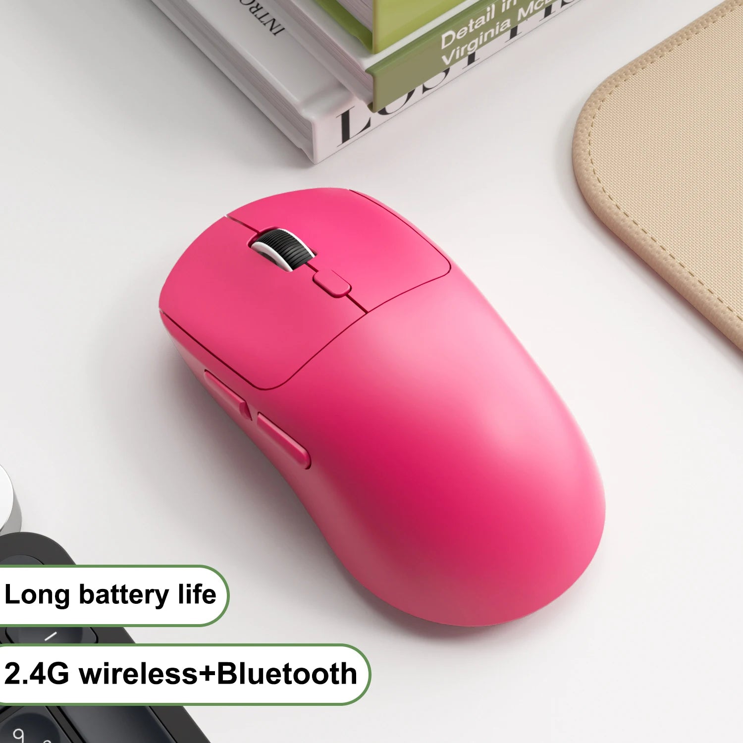 2026 M348 Superlight Mouse Bluetooth 2.4G Wireless Gaming Mouse Flagship Chip Gaming Sensor 6 Adjustable DPI for Office Game