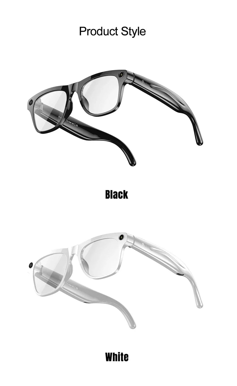 AI Smart Glasses with 100MP Camera & Spatial Audio - Tidesmit Tidesmit