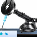 Magnetic Wireless Car Charger 15W Fast Charge Mount for iPhone (Black) Black Tidesmit