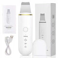 Ultrasonic Skin Scrubber - Professional Deep Pore Cleansing Facial Tool Scrubs Treatments WHITE Tidesmit