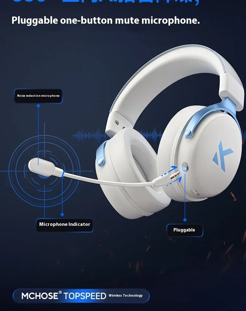 Tidesmit V9 Pro Wireless Gaming Headset Noise Canceling Tri-Mode Tidesmit