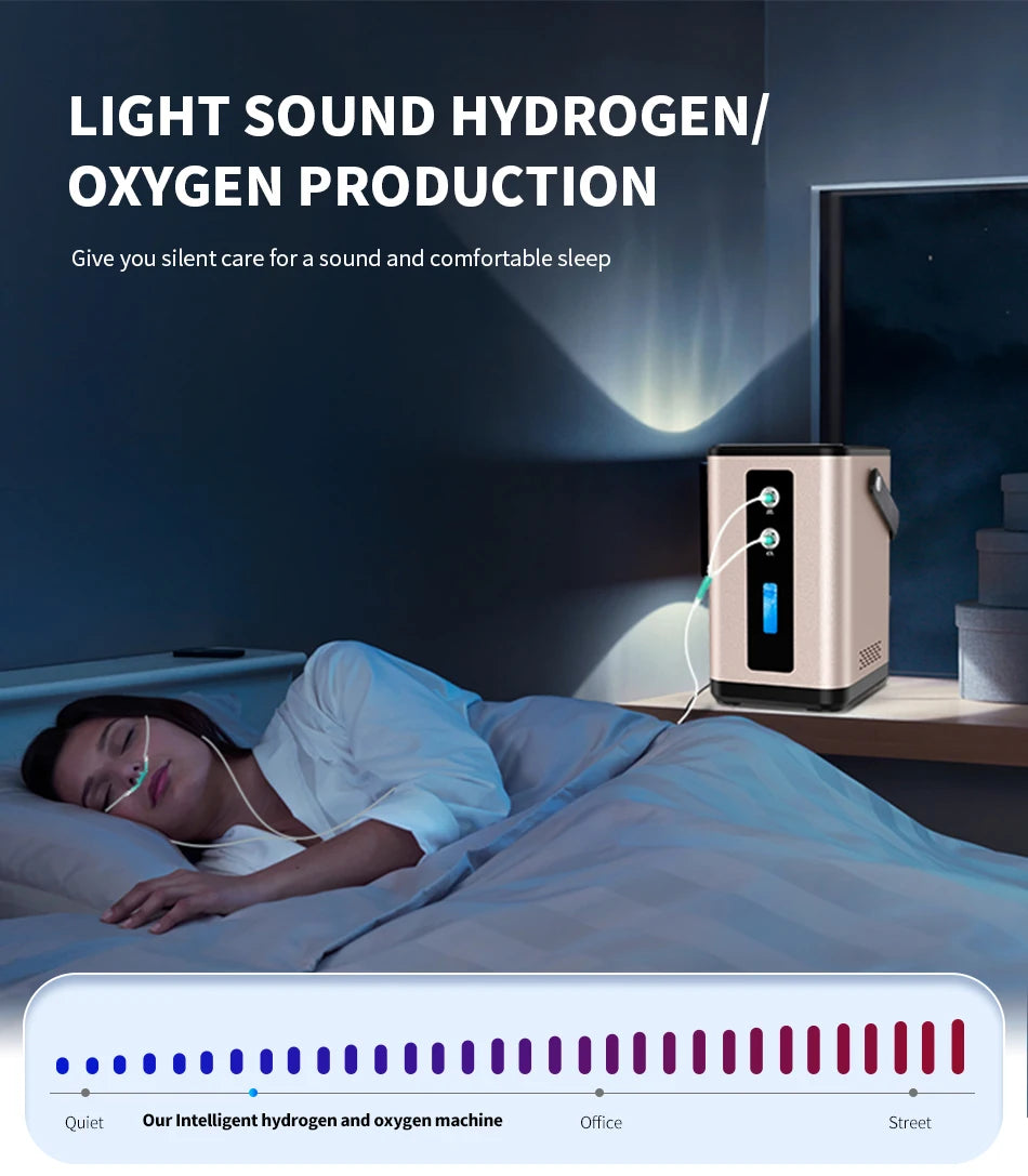 Portable Hydrogen Inhalation Machine 450ml - Gold Edition | Tidesmit Body Shaping Massage Equipment Tidesmit