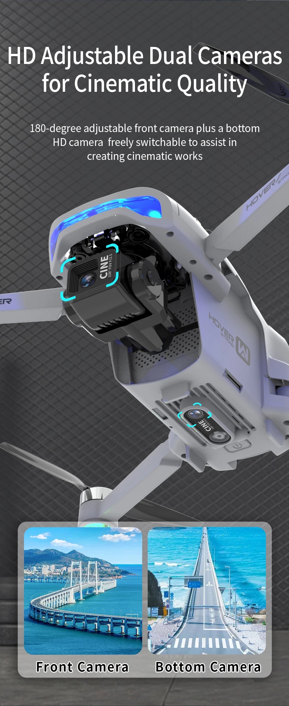 4K Camera Drone with 3-Axis Gimbal and Obstacle Avoidance - X40 PRO Tidesmit