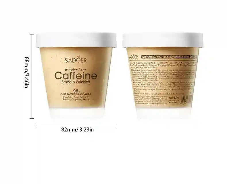 Iced American Coffee Body Scrub – Professional 220g Exfoliating Treatment Scrubs Treatments Tidesmit