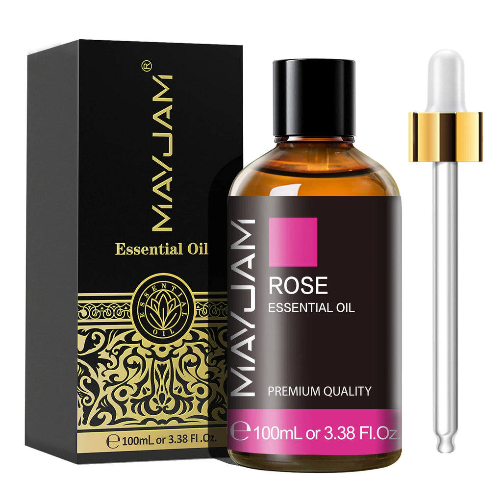 MAYJAM 100ml Pure Natural Essential Oil May Chang Sandalwood Lavender Vanilla Oregano Eucalyptus Oil for Humidifier Diffuser
