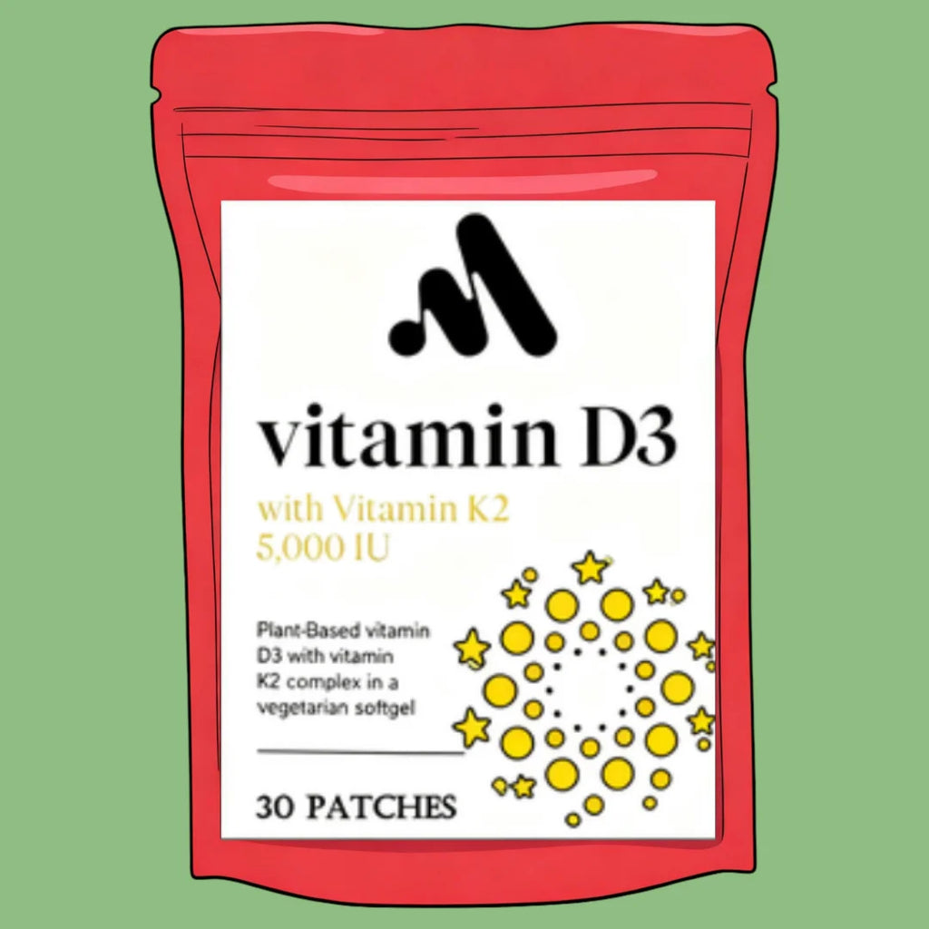 Vitamin D3 5000 IU + Vitamin K2 1100 Mcg Plus Patches 30 Patches