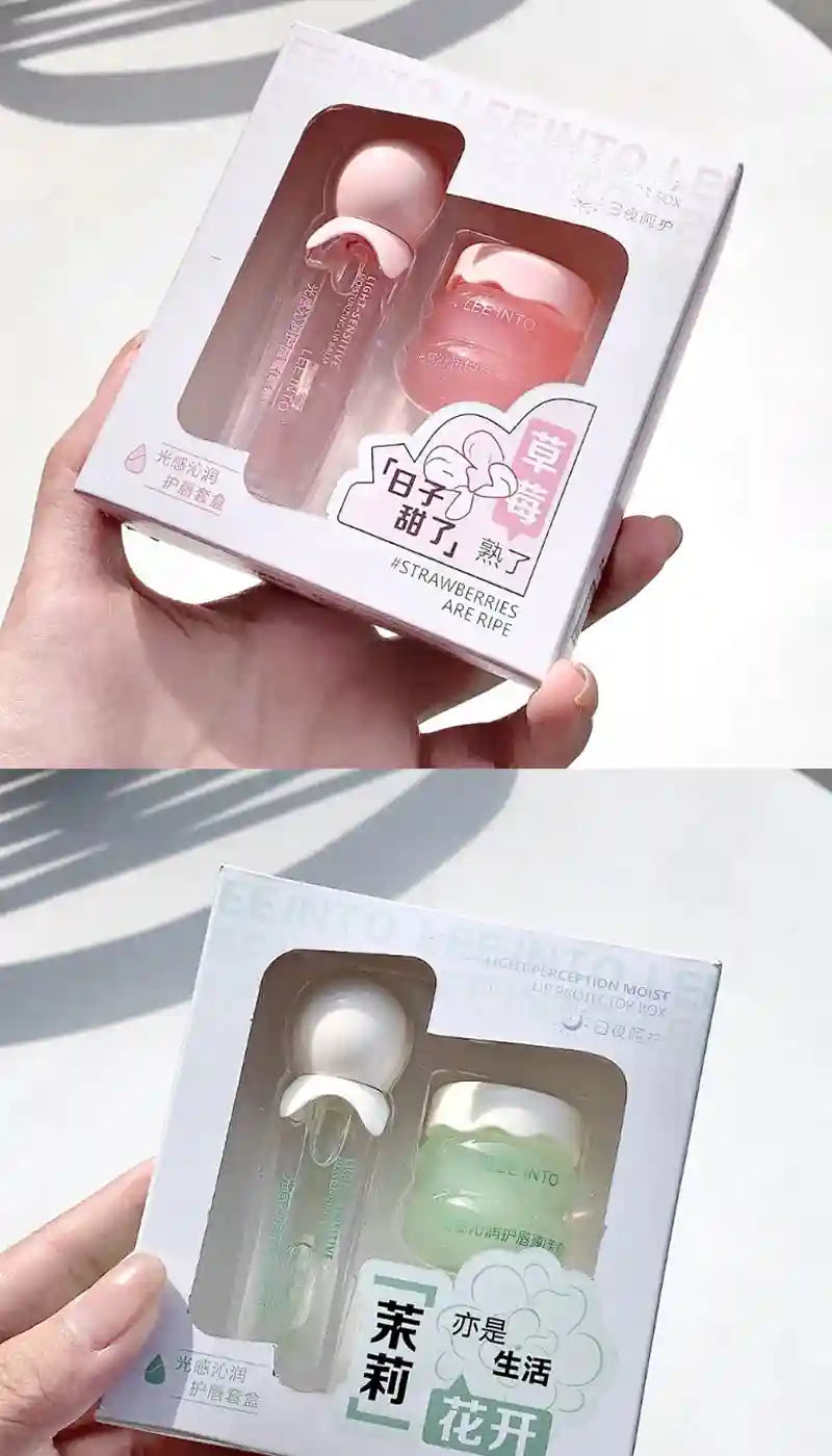 Lip Care Set: Moisturizing Jelly Balm Day & Night Duo by Tidesmit Lip Care Tidesmit