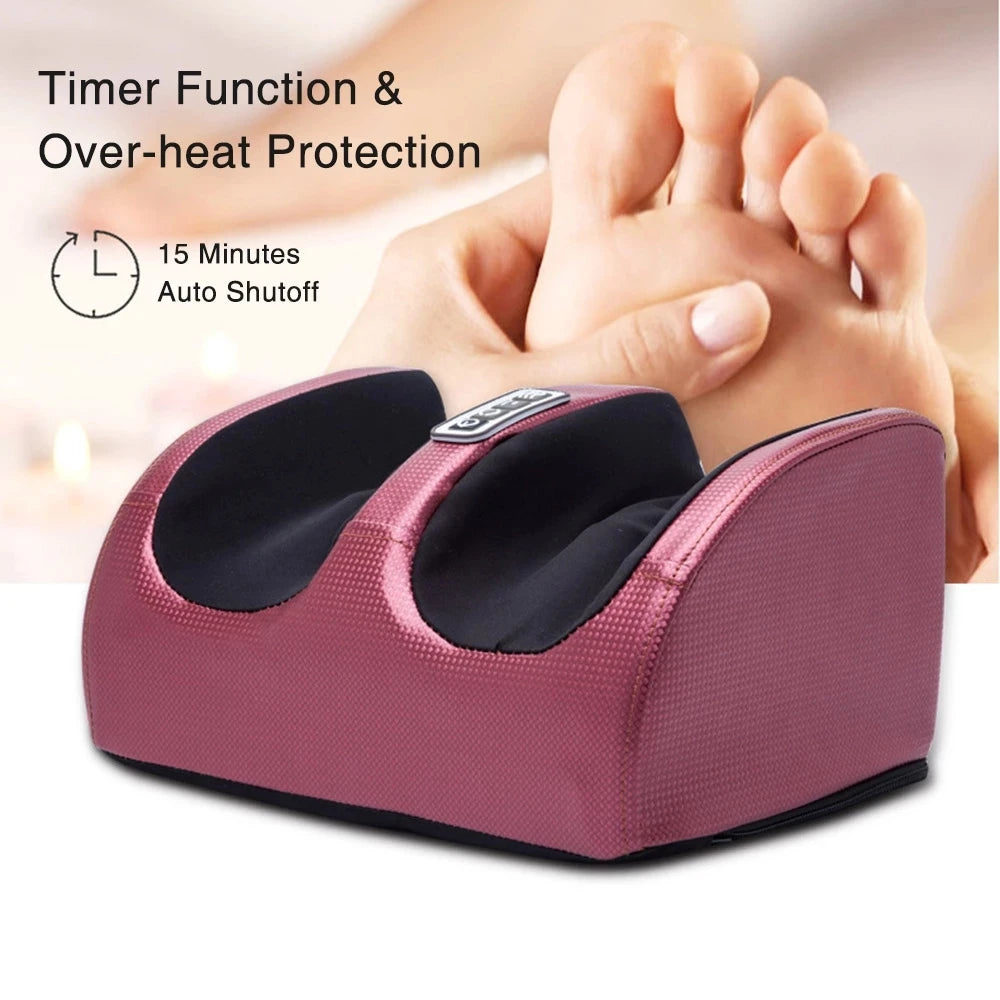Electric Foot Massager with Heat - Shiatsu Deep Tissue Muscle Relief Body Shaping Massage Equipment Tidesmit