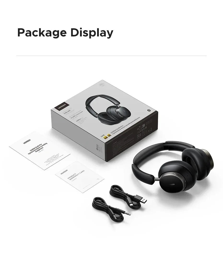 Tidesmit Wireless Noise Cancelling Headphones 120H Hi-Res Audio Studio Pro Tidesmit