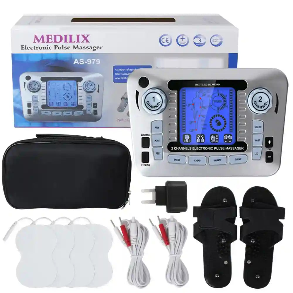 Electric Pulse Neck Massager with Heat Therapy - Rechargeable Pain Relief Eye Massage Instrument Tidesmit