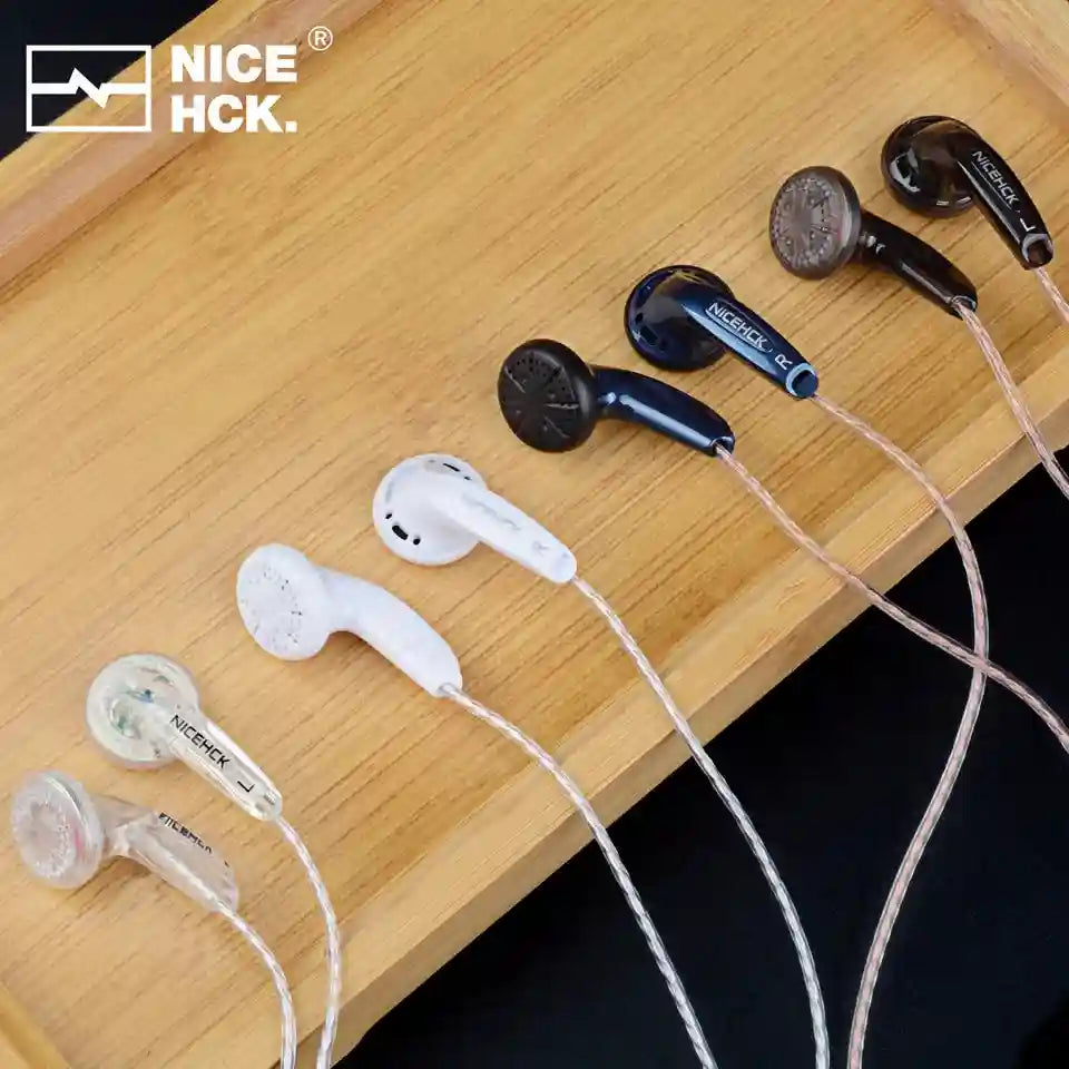 Wired 3.5mm HiFi Earbuds - Green Monitor Headphones for Clear Audio Tidesmit