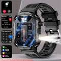 LAXASFIT 2026 New LED Smart Watch Men Bluetooth Calling Voice Control Multi Sport Modes Health Monitor Outdoor Smartwatch