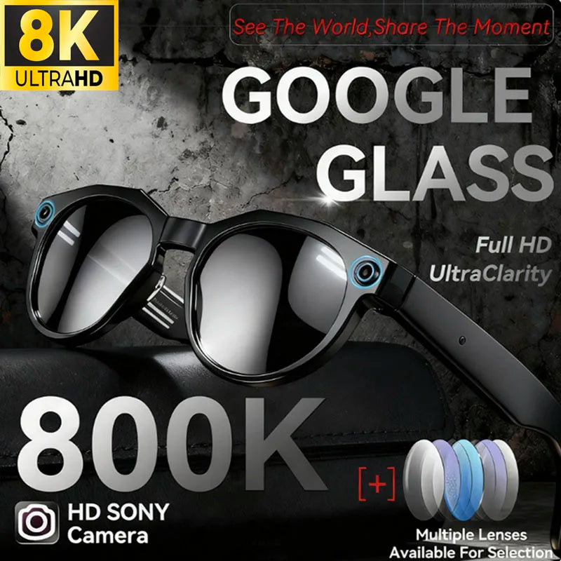 AI Smart Glasses with 8K Camera and Voice Translation - Tidesmit Tidesmit