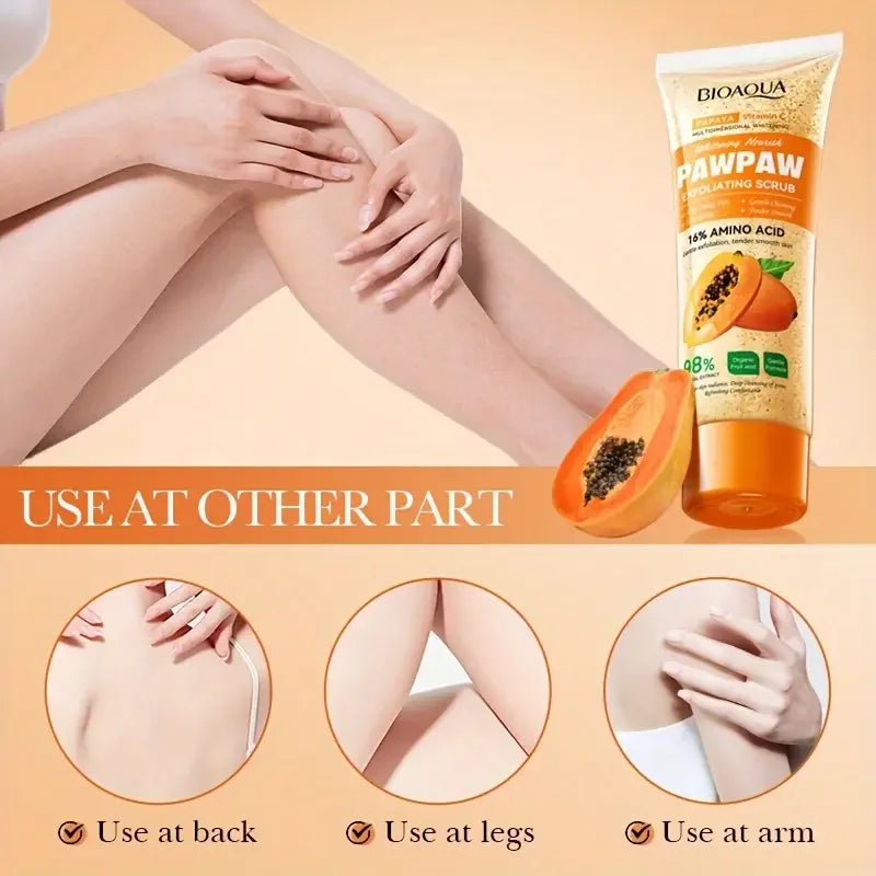 Papaya Vitamin C Exfoliating Scrub - Deep Cleansing Natural Skincare Scrubs Treatments Tidesmit