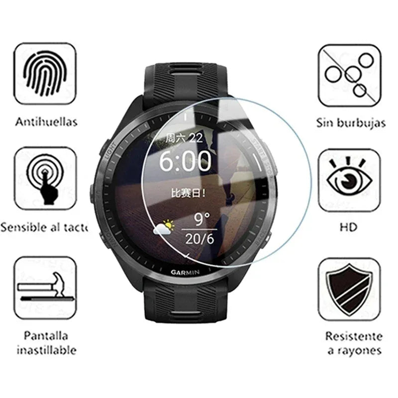 Garmin Forerunner Screen Protector – Anti-Scratch 9H Tempered Glass Tidesmit