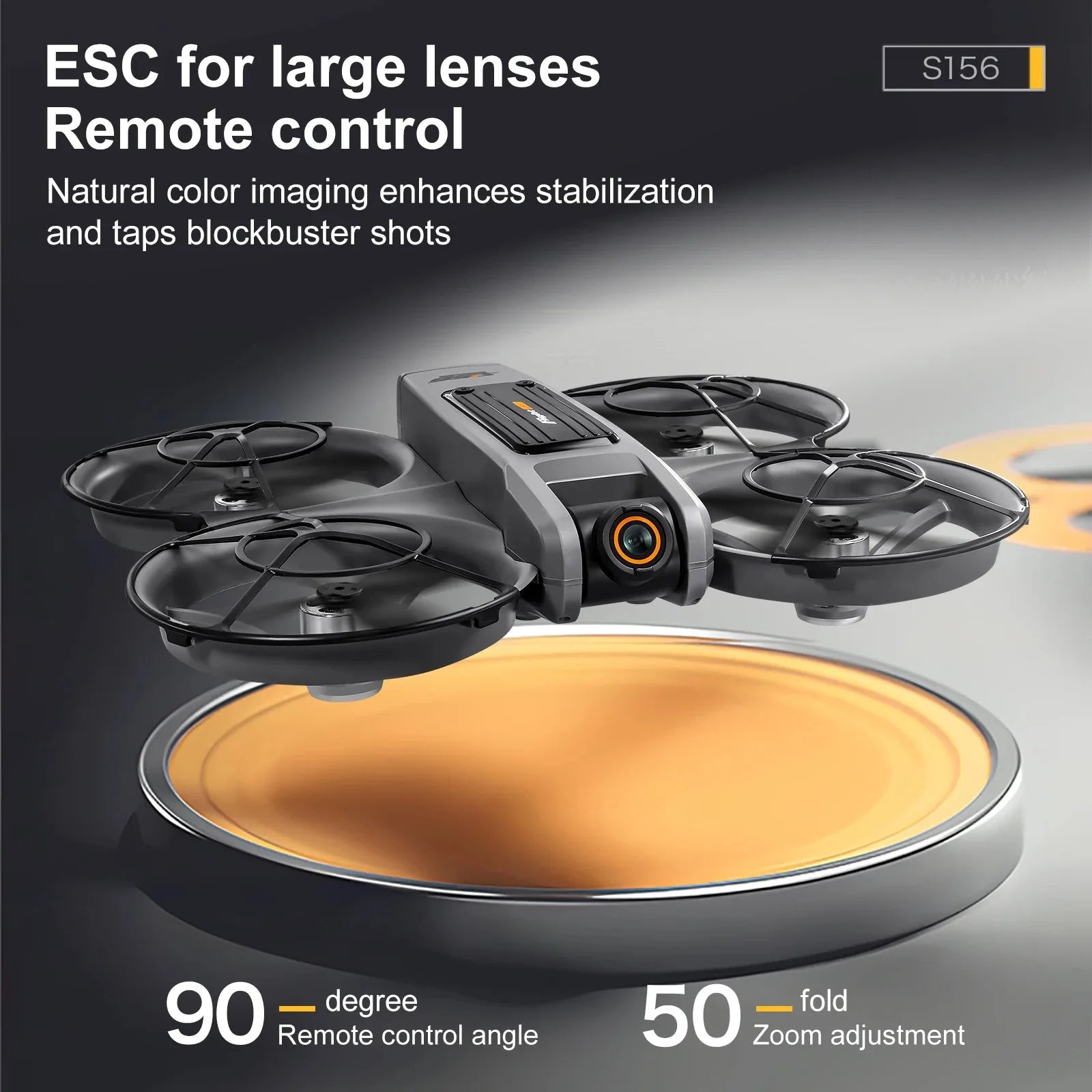 4K Camera Drone with Dual Lens and Brushless Motor - S156 Foldable Tidesmit