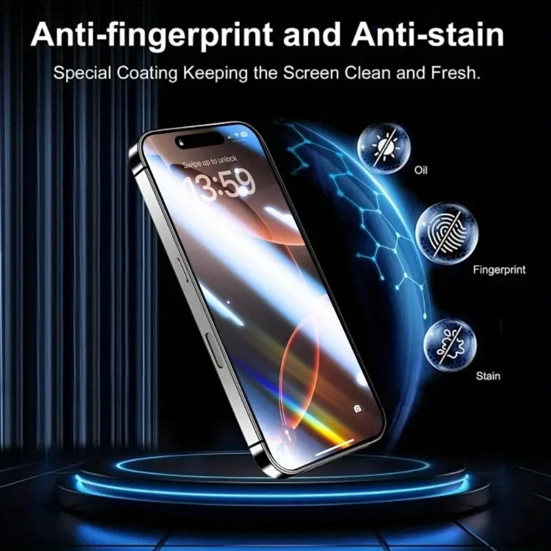 iPhone 16 Pro Max Screen Protector 5-Pack - 9H Tempered Glass Anti-Scratch Tidesmit