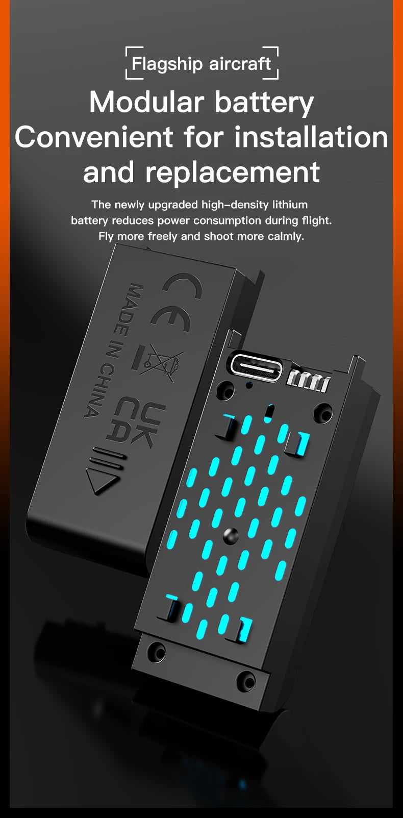 Mini Camera Drone with Long Range and Extended Flight Time - Blue Tidesmit